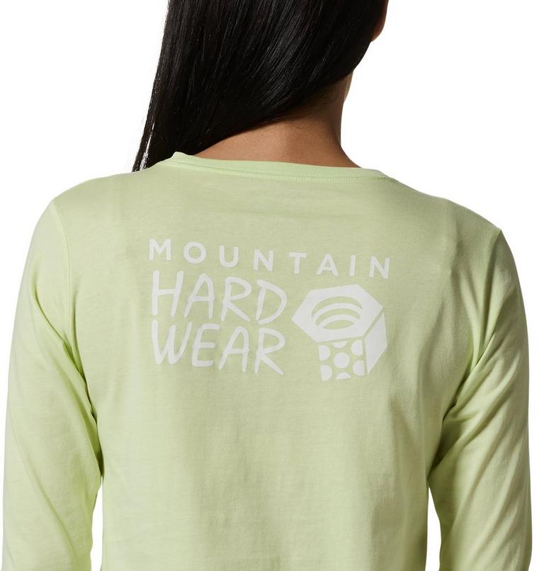 Women's MHW Back Logo Long Sleeve, Color: Electrolyte, image 5