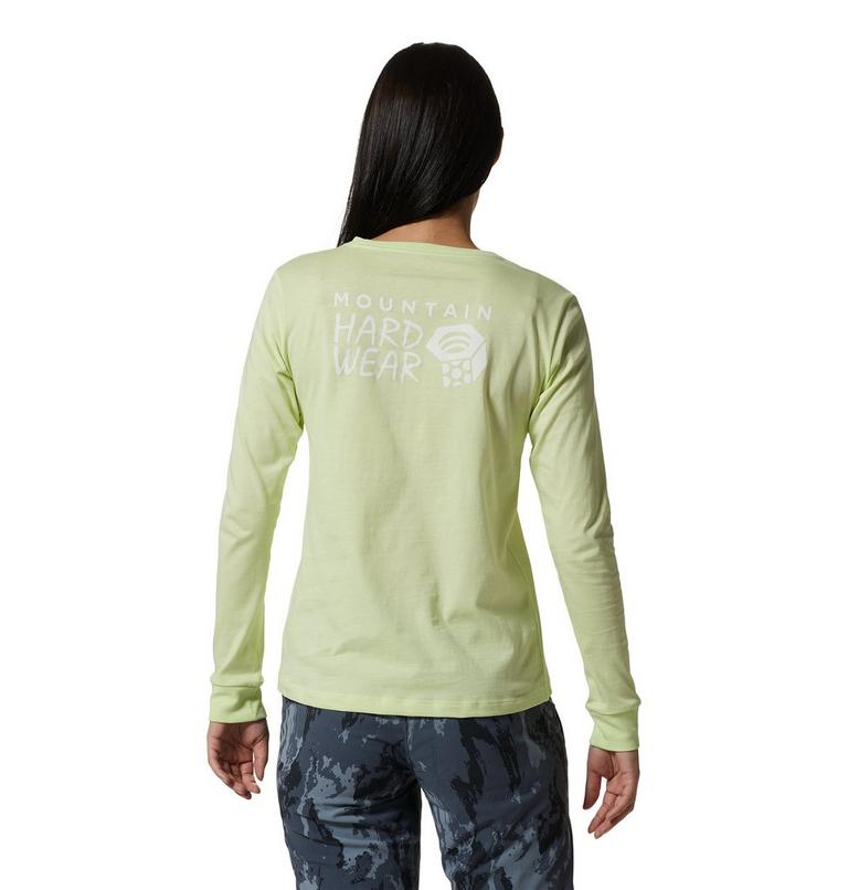 Women's MHW Back Logo Long Sleeve, Color: Electrolyte, image 2
