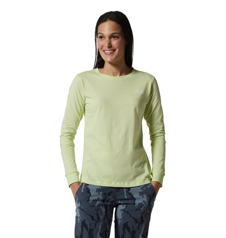 Women's MHW Back Logo Long Sleeve, Color: Electrolyte, image 1