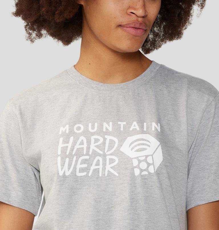 Women's MHW Logo Short Sleeve, Color: Hardwear Grey Heather, image 4