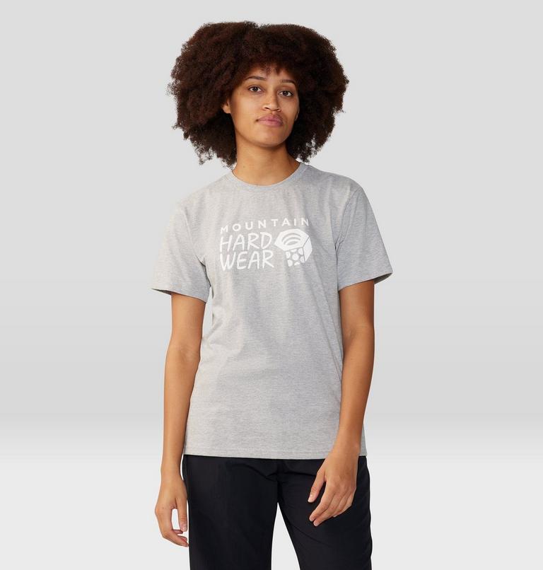 Women's MHW Logo Short Sleeve, Color: Hardwear Grey Heather, image 1