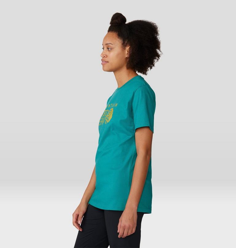 Women's MHW Logo Short Sleeve, Color: Wintermint, image 3