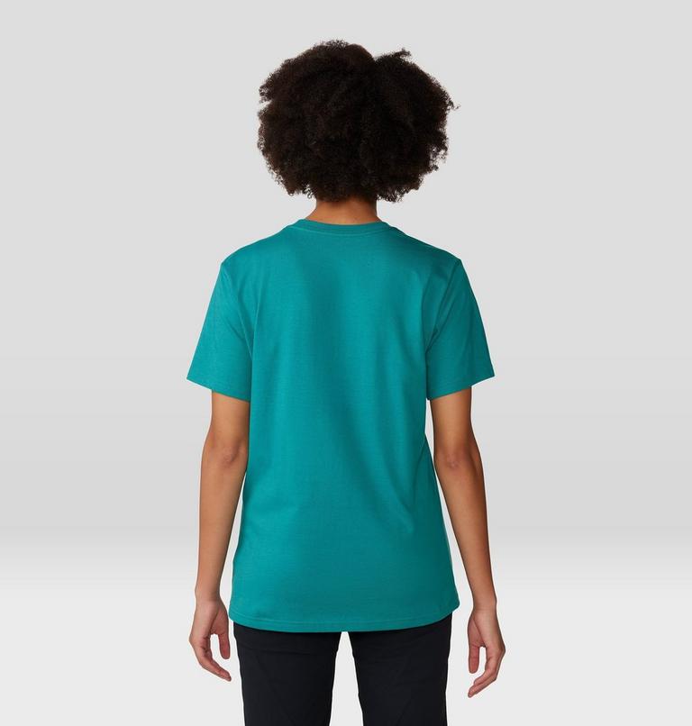Women's MHW Logo Short Sleeve, Color: Wintermint, image 2