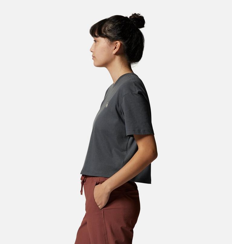 Women's MHW Logo in a Box Crop Short Sleeve, Color: Volcanic, image 3