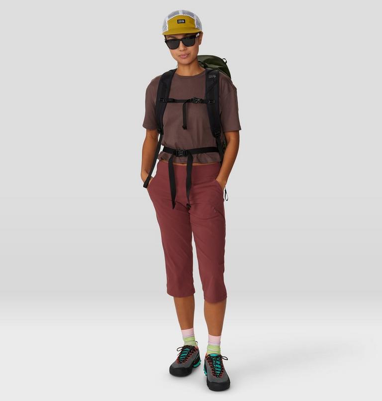 Women's MHW Logo in a Box Crop Short Sleeve, Color: Carob, image 7
