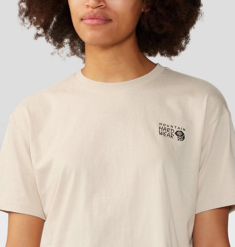 Women's MHW Logo in a Box Crop Short Sleeve, Color: Wild Oyster, image 4