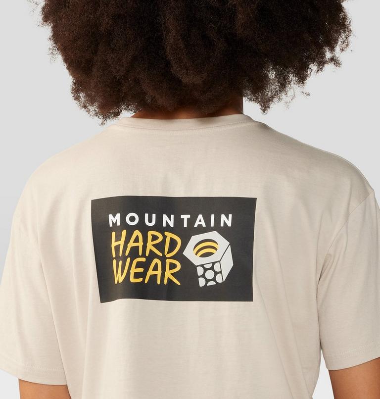 Women's MHW Logo in a Box Crop Short Sleeve, Color: Wild Oyster, image 5