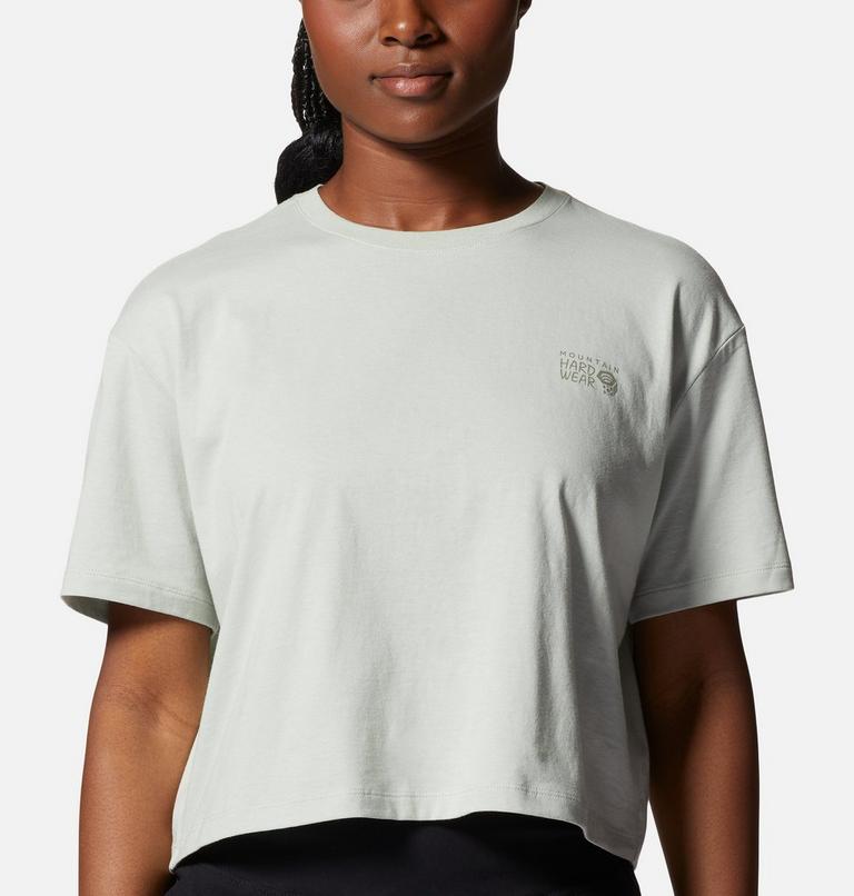 T-shirt court à manches courtes MHW Logo in a Box Femme, Color: Cactus White, image 4