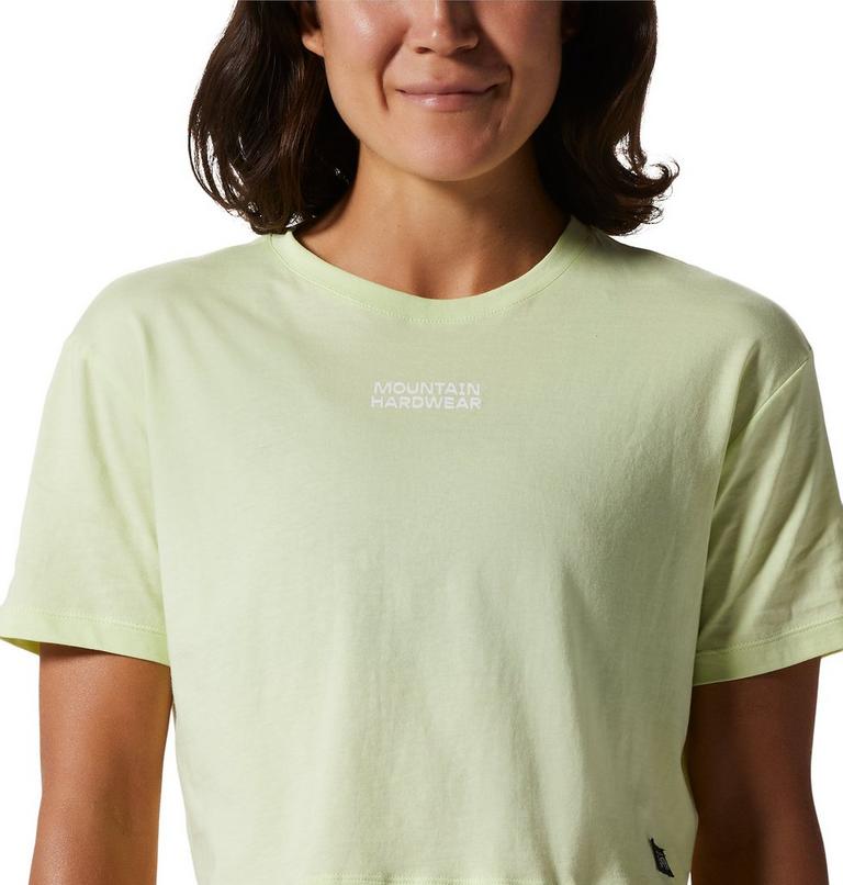 Women's MHW Logo Crop Short Sleeve, Color: Electrolyte, image 4