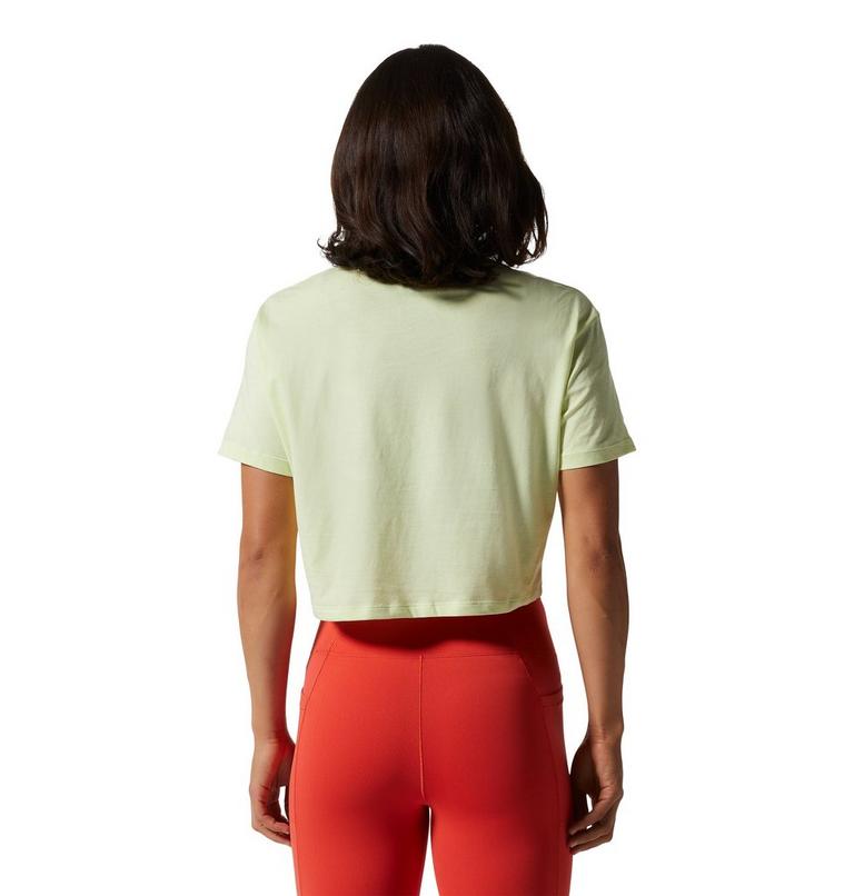 Women's MHW Logo Crop Short Sleeve, Color: Electrolyte, image 2
