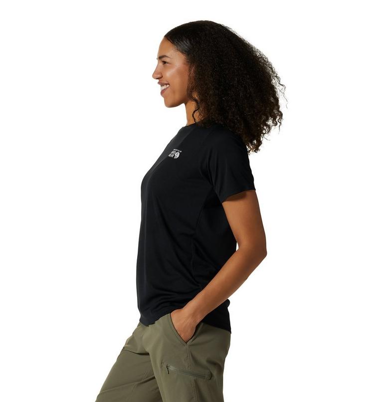 Women's Wicked Tech Short Sleeve, Color: Black, image 3