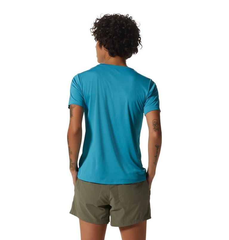 Women's Wicked Tech Short Sleeve, Color: Teton Blue, image 2
