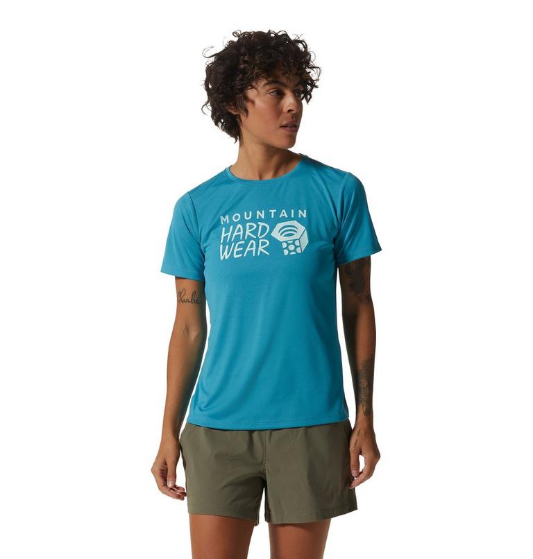 Women's Wicked Tech Short Sleeve, Color: Teton Blue, image 1