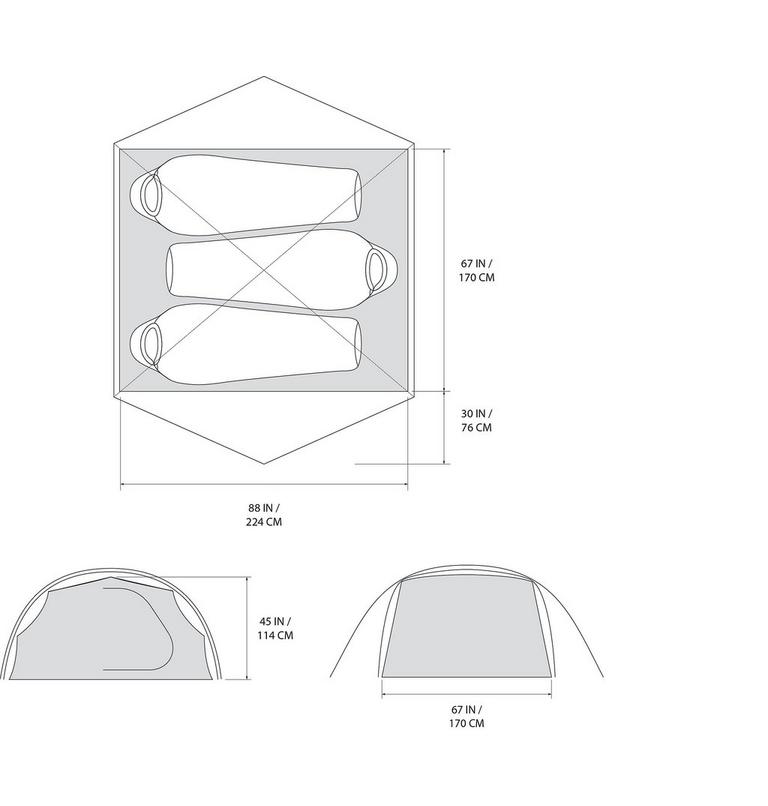 Meridian 3 Tent, Color: Teton Blue, image 12