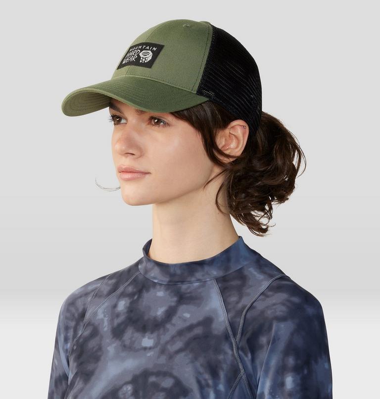 MHW Logo Trucker Hat, Color: Combat Green, image 8