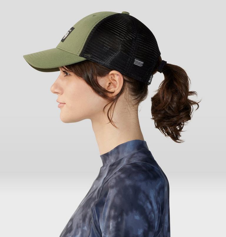 MHW Logo Trucker Hat, Color: Combat Green, image 9