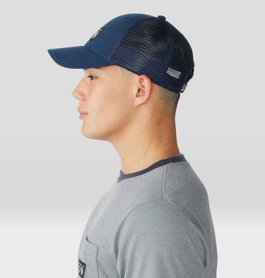 MHW Logo Trucker Hat, Color: Hardwear Navy, image 15
