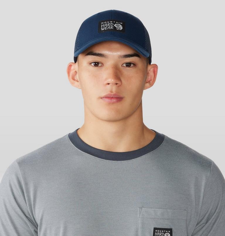 MHW Logo Trucker Hat, Color: Hardwear Navy, image 1