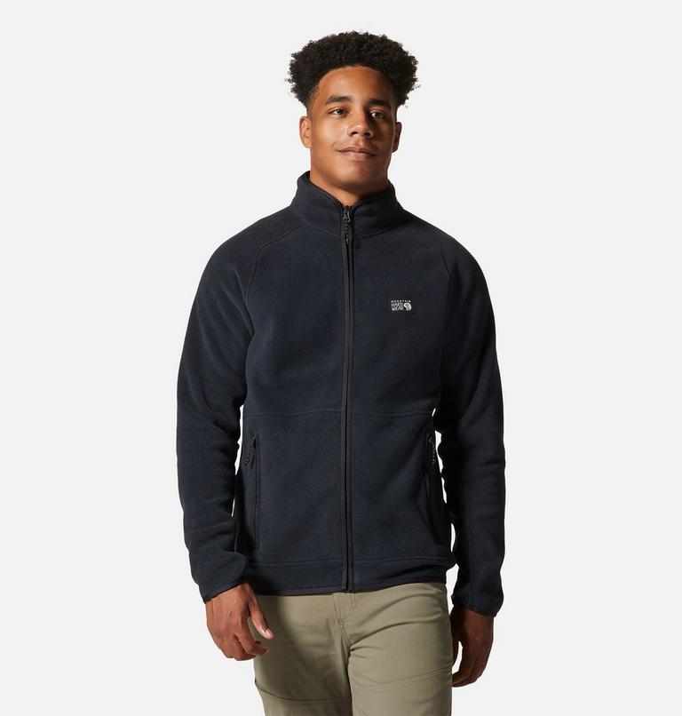 Manteau à fermeture éclair Polartec® Double Brushed Homme, Color: Black, image 1