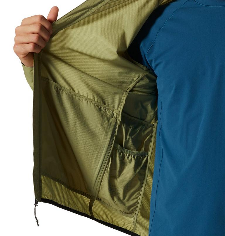 Manteau à capuchon Kor AirShell Homme, Color: Light Cactus, image 5