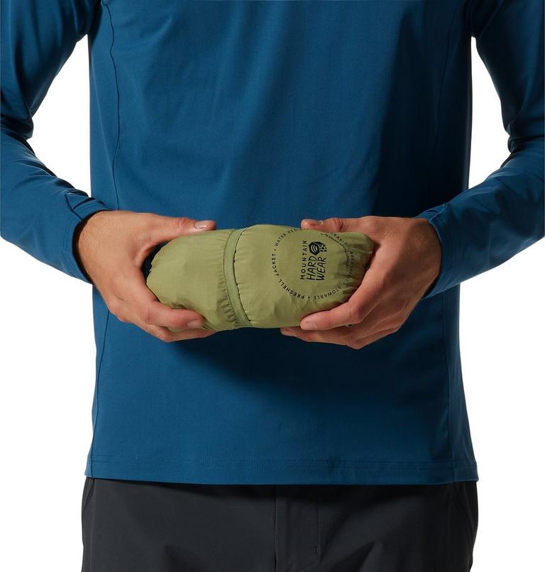 Manteau à capuchon Kor AirShell Homme, Color: Light Cactus, image 6