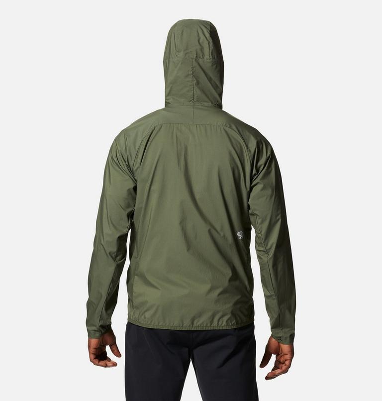 Men's Kor AirShell Hoody, Color: Surplus Green, image 2