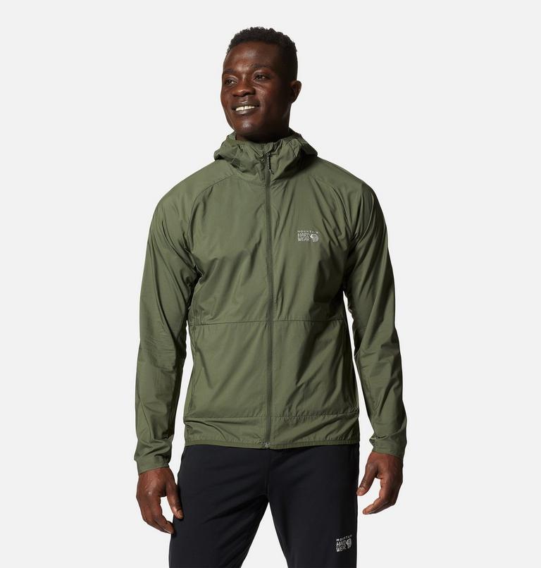 Men's Kor AirShell Hoody, Color: Surplus Green, image 1