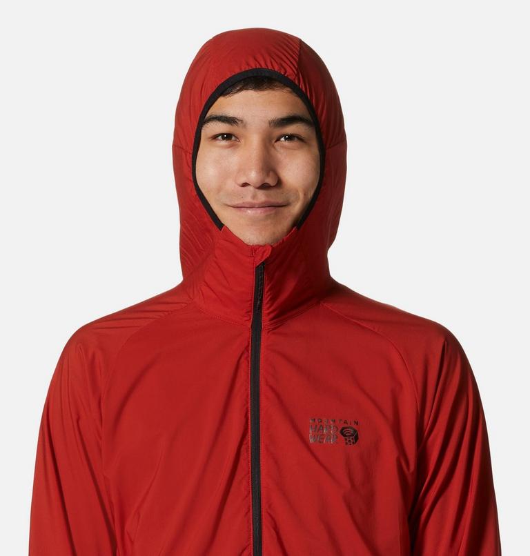 Men's Kor AirShell Hoody, Color: Desert Red, image 4