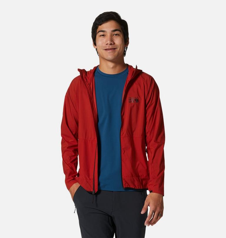 Men's Kor AirShell Hoody, Color: Desert Red, image 5