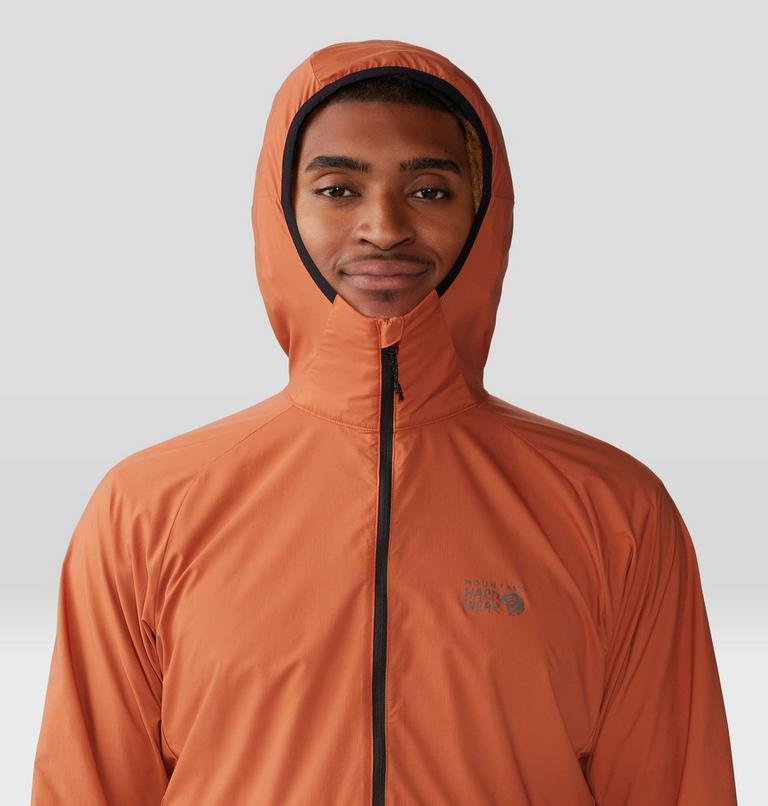 Men's Kor AirShell Hoody, Color: Raw Carnelian, image 4