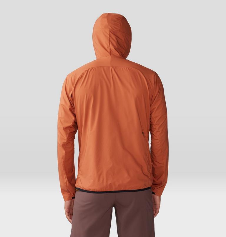 Men's Kor AirShell Hoody, Color: Raw Carnelian, image 2