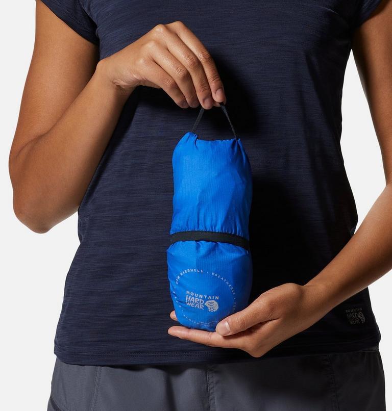 Women's Kor AirShell Hoody, Color: Bright Island Blue, image 6