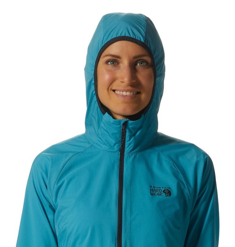 Women's Kor AirShell Hoody, Color: Teton Blue, image 4
