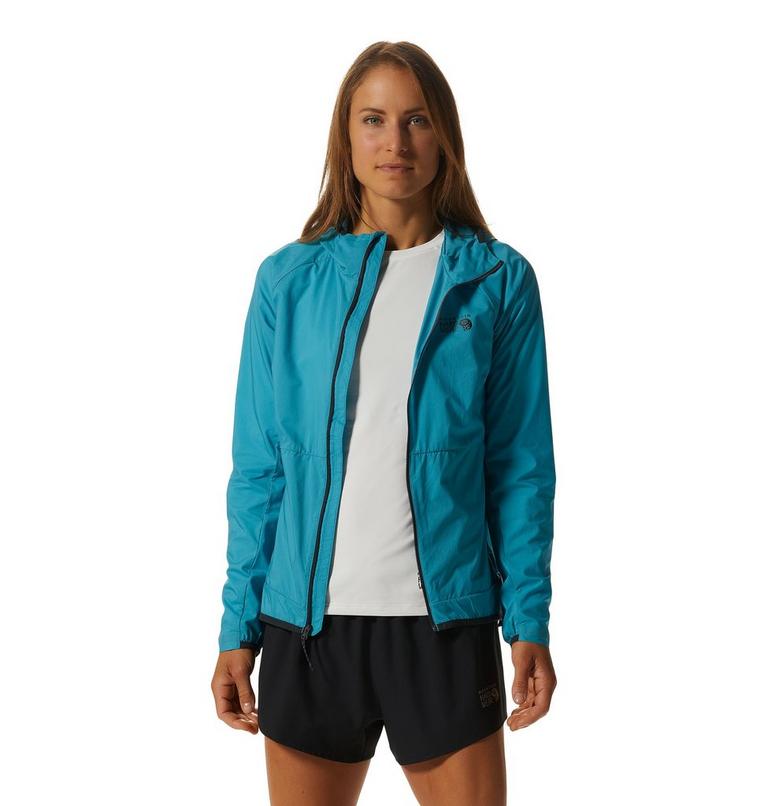 Women's Kor AirShell Hoody, Color: Teton Blue, image 6