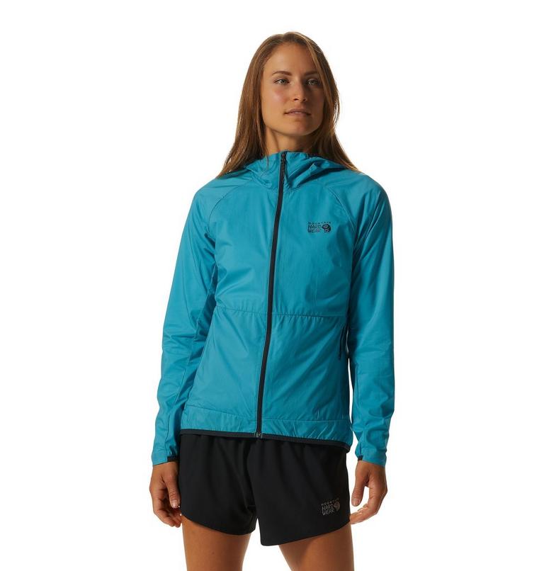 Women's Kor AirShell Hoody, Color: Teton Blue, image 1