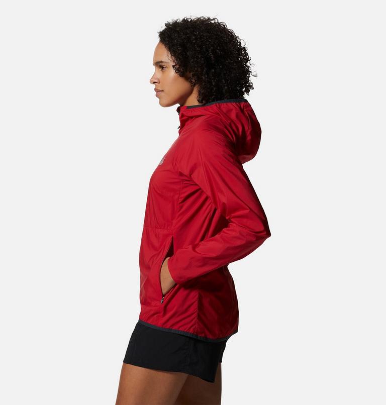 Women's Kor AirShell Hoody, Color: Alert, image 3