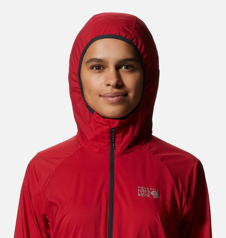 Women's Kor AirShell Hoody, Color: Alert, image 4