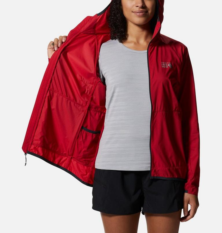 Women's Kor AirShell Hoody, Color: Alert, image 5