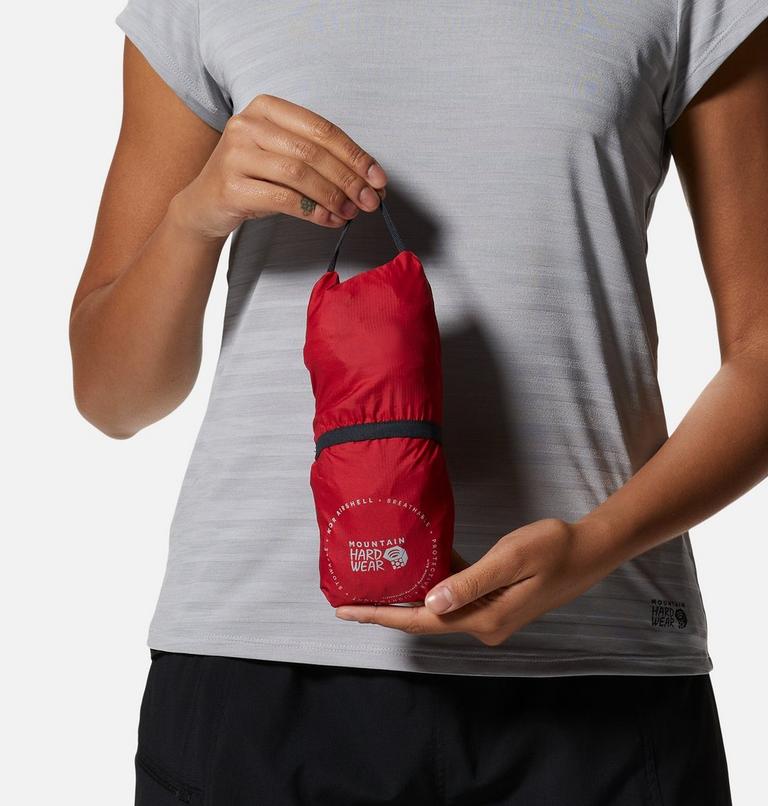 Women's Kor AirShell Hoody, Color: Alert, image 6