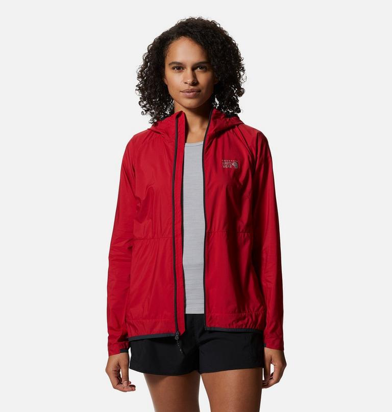 Women's Kor AirShell Hoody, Color: Alert, image 7