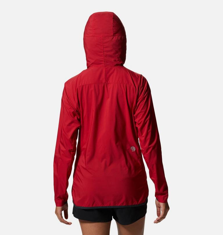 Women's Kor AirShell Hoody, Color: Alert, image 2
