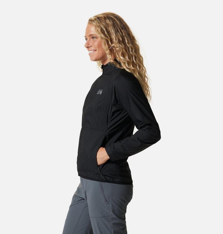 Women's Kor AirShell Full Zip Jacket, Color: Black, image 3