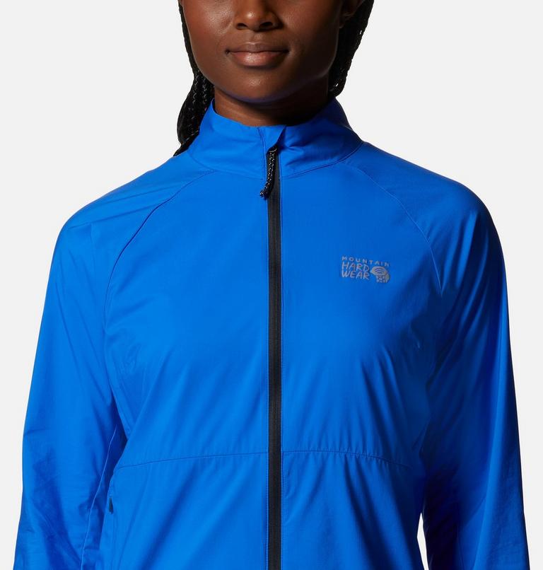 Women's Kor AirShell Full Zip Jacket, Color: Bright Island Blue, image 4