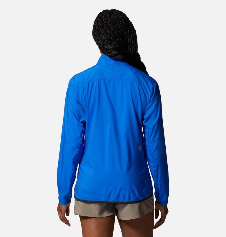 Women's Kor AirShell Full Zip Jacket, Color: Bright Island Blue, image 2