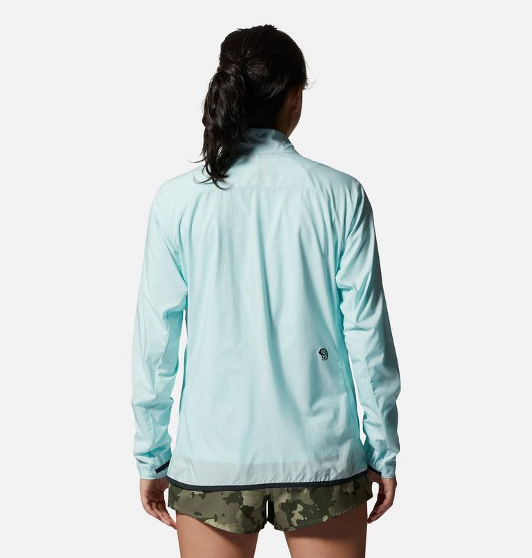 Women's Kor AirShell Full Zip Jacket, Color: Pale Ice, image 2