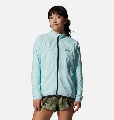 Women's Kor AirShell Full Zip Jacket, Color: Pale Ice, image 3
