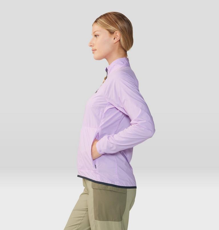 Women's Kor AirShell Full Zip Jacket, Color: Wisteria, image 3