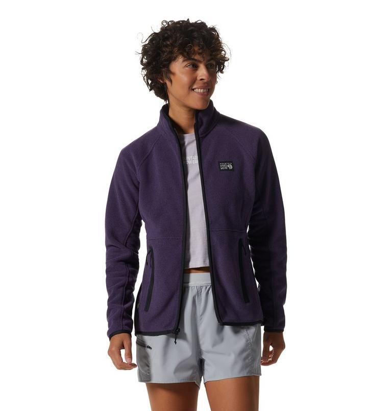 Women's Polartec&reg; Double Brushed Full Zip Jacket, Color: Night Iris Heather, image 5