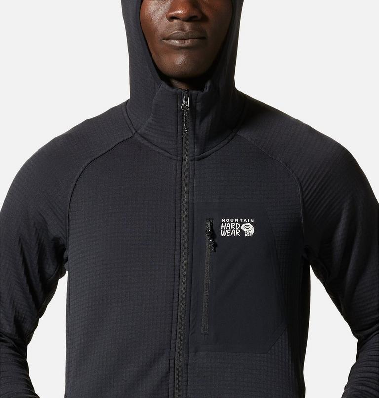 Chandail à capuchon avec fermeture éclair Polartec® Power Grid Homme, Color: Black, image 4