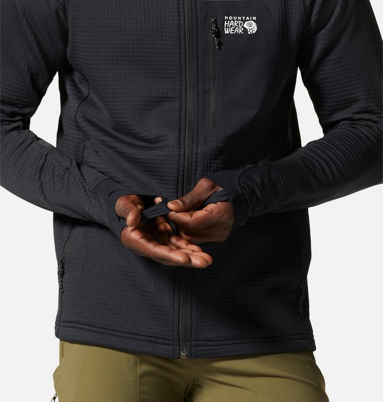 Chandail à capuchon avec fermeture éclair Polartec® Power Grid Homme, Color: Black, image 5